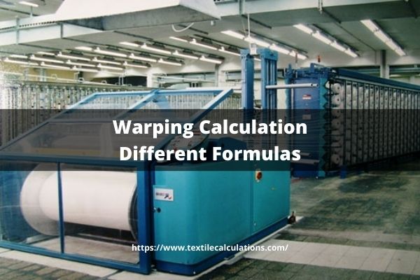 Warping Calculation Different Formulas