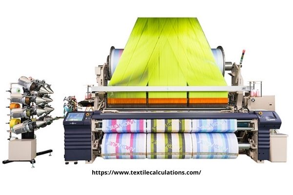 Regain, Tape Length, Reed Width and Loom Pick Calculation in Weaving