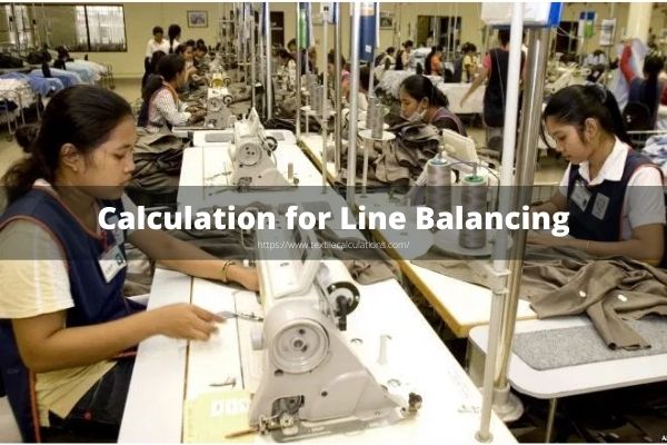 Calculation for Line Balancing