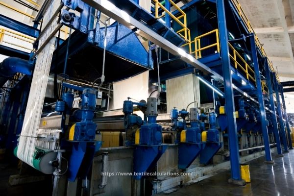Yarn dyeing production floor