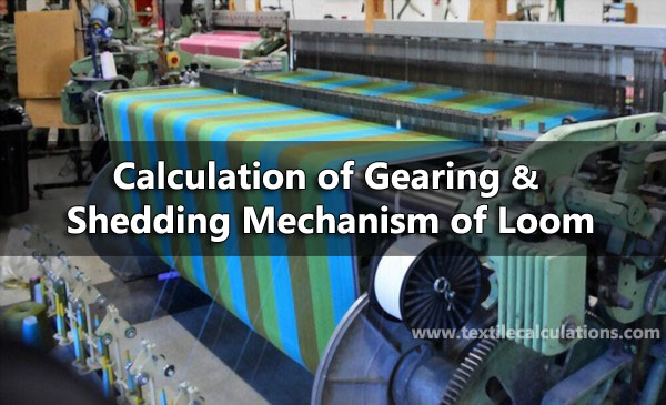gearing calculation of loom